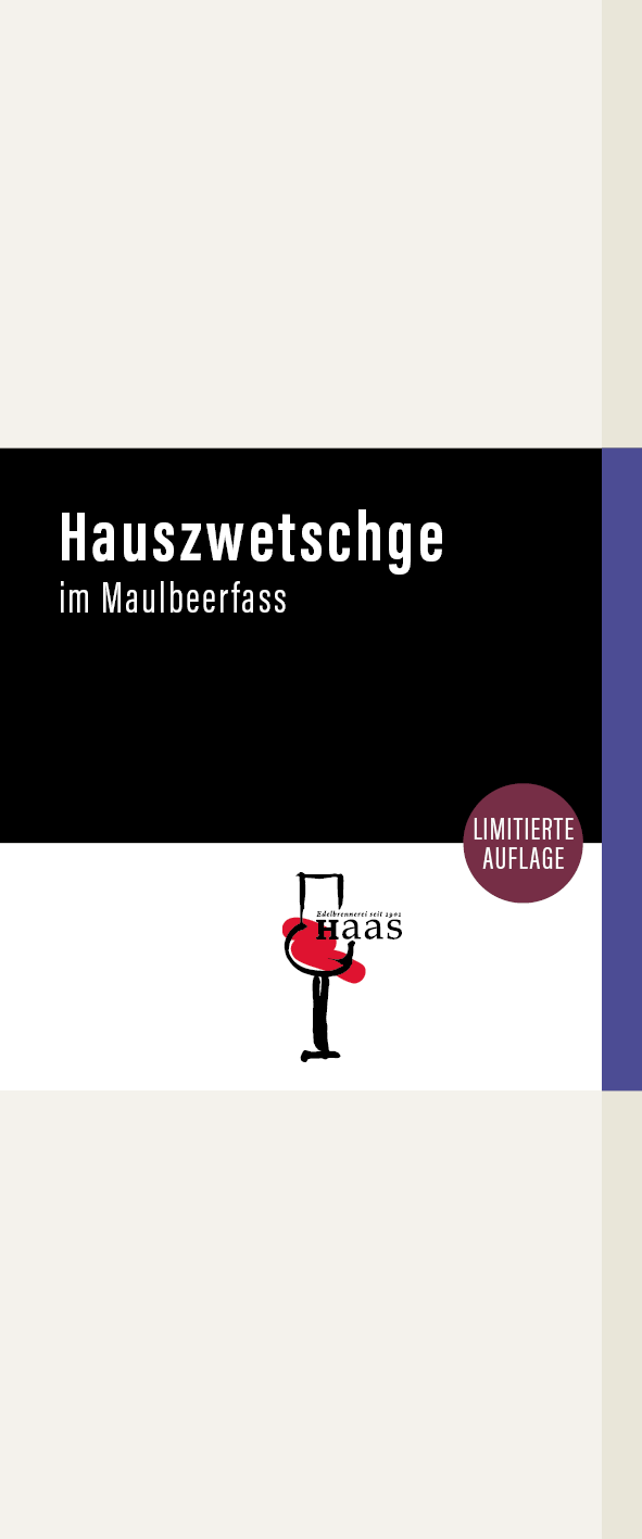 Hauszwetschge im Maulbeerfass