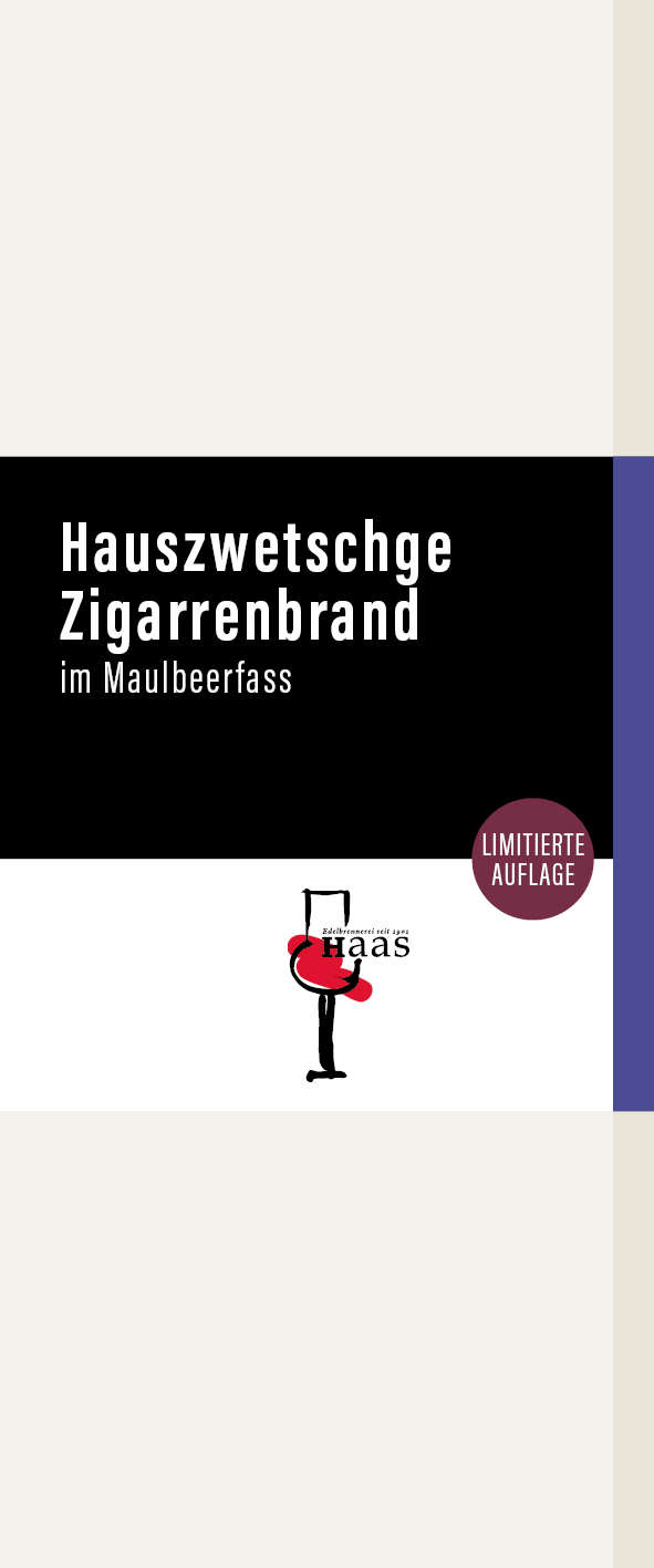 Hauszwetschgen Zigarrenbrand im Maulbeerfass