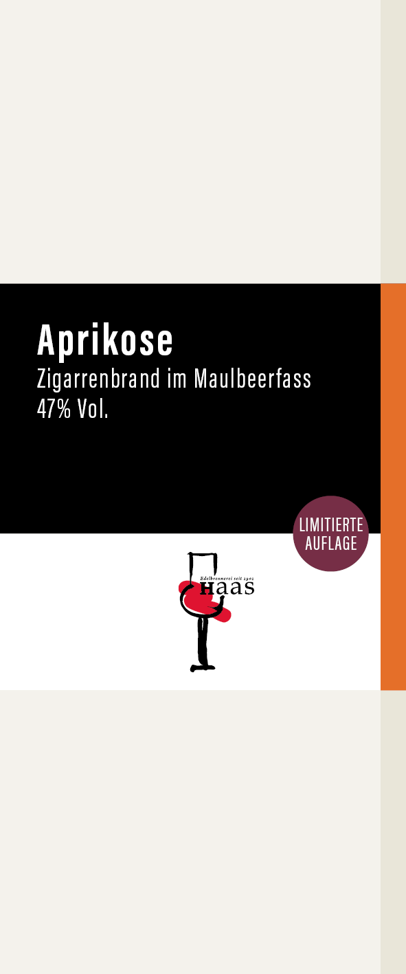 Aprikose Zigarrenbrand im Maulbeerfass