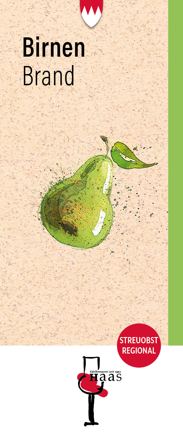 Produktlabel für Birnen Brand