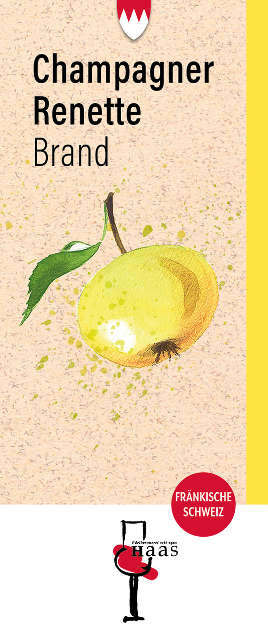 Produktlabel für Champagner Renette