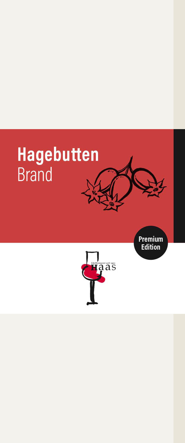 Produktlabel für Hagebutten Brand