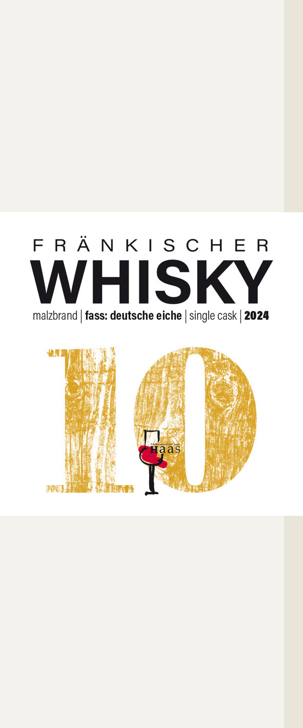 Produktlabel für Whisky Malzbrand | Deutsche Eiche-Fass | single cask 2024