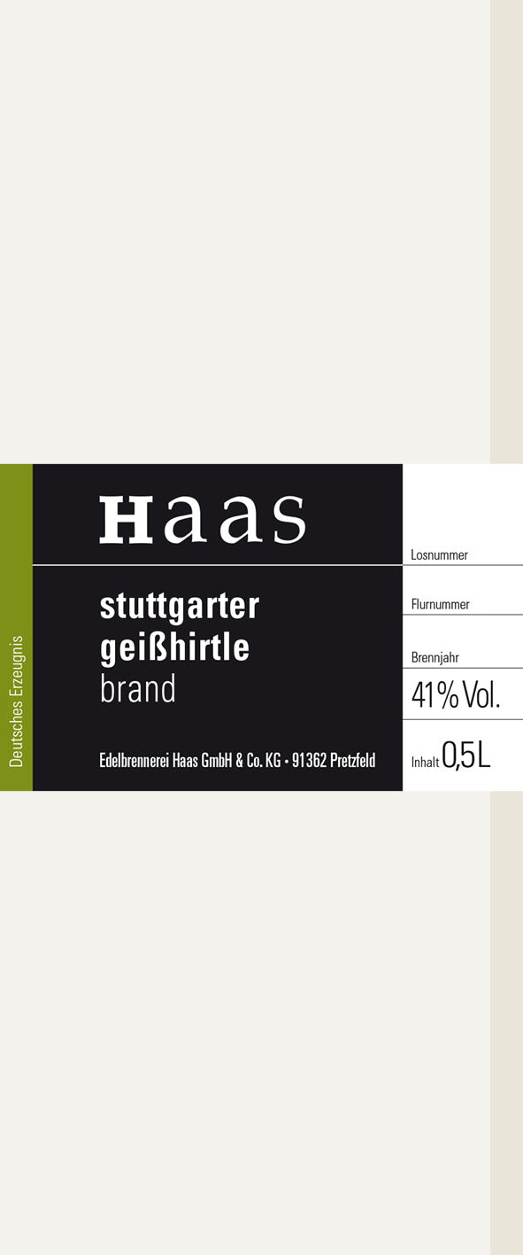 Produktlabel für Stuttgarter Geißhirtle Brand