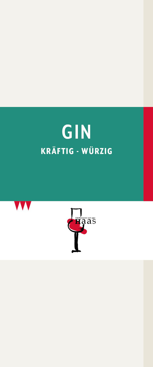 Produktlabel für Gin 47% Vol.
