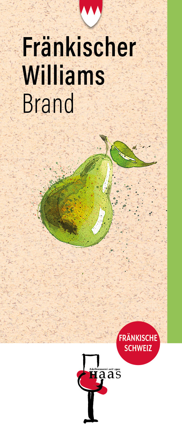 Produktlabel für Fränkischer Williams Brand