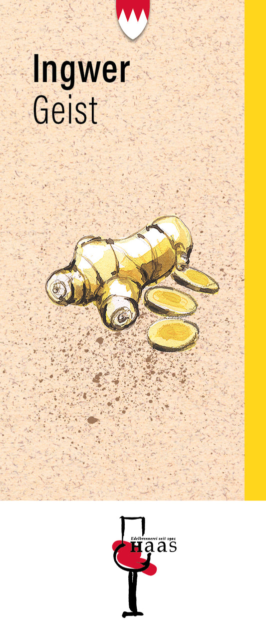 Produktlabel für Ingwer Geist
