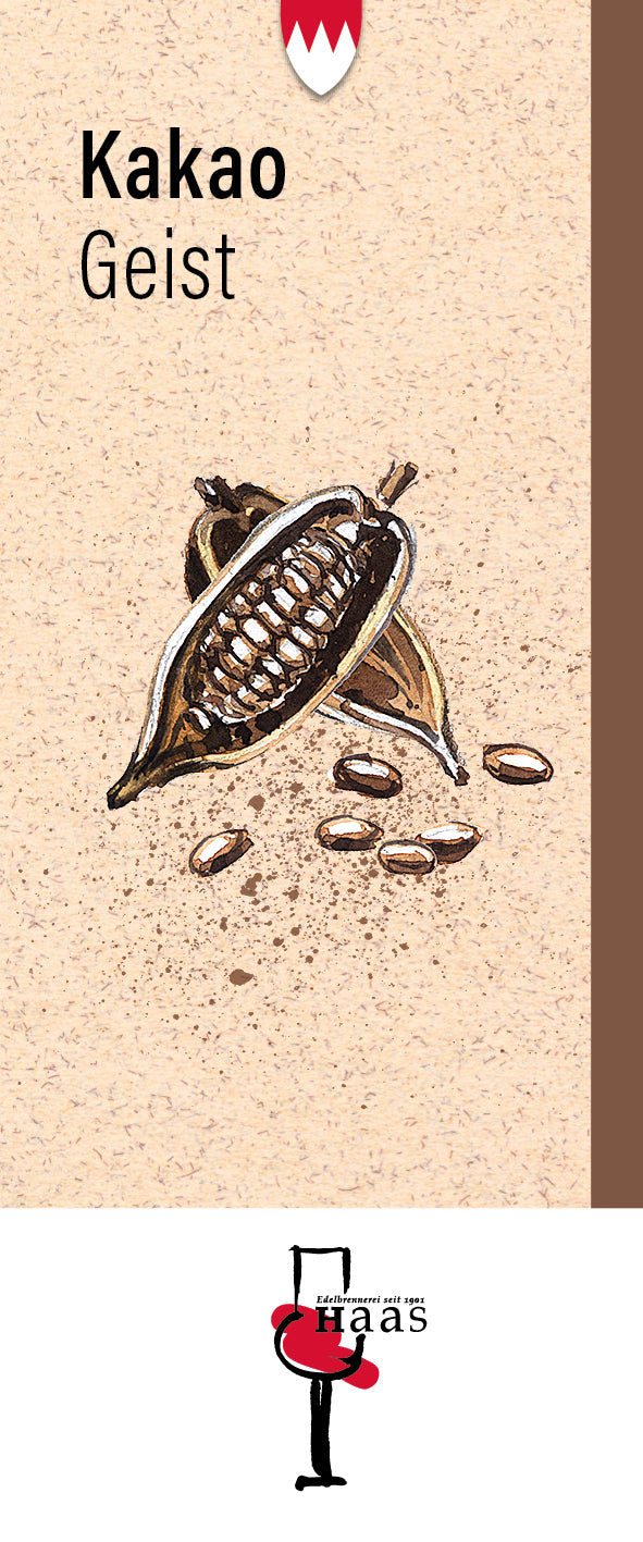 Produktlabel für Kakao Geist