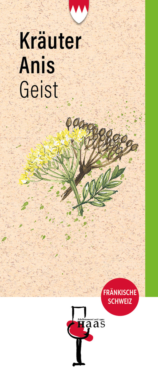Produktlabel für Kräuteranis Geist