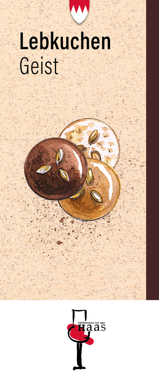 Produktlabel für Lebkuchengeist