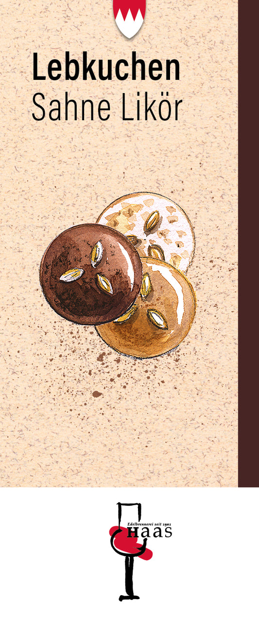 Produktlabel für Lebkuchen Likör
