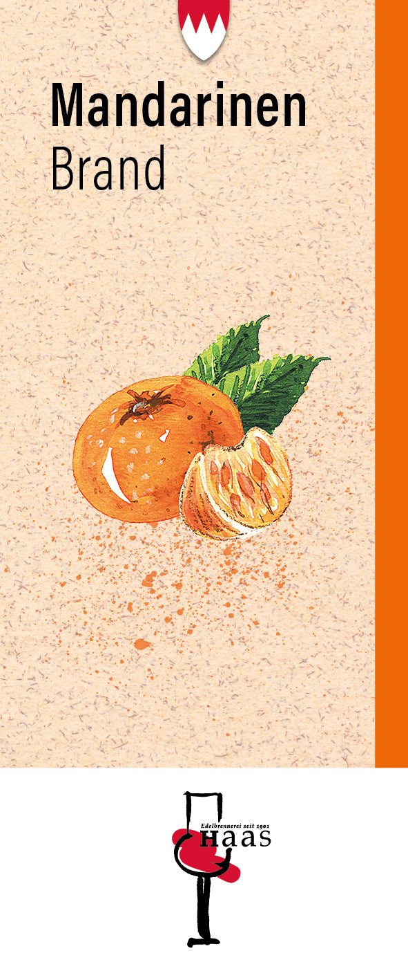 Produktlabel für Mandarinen Brand
