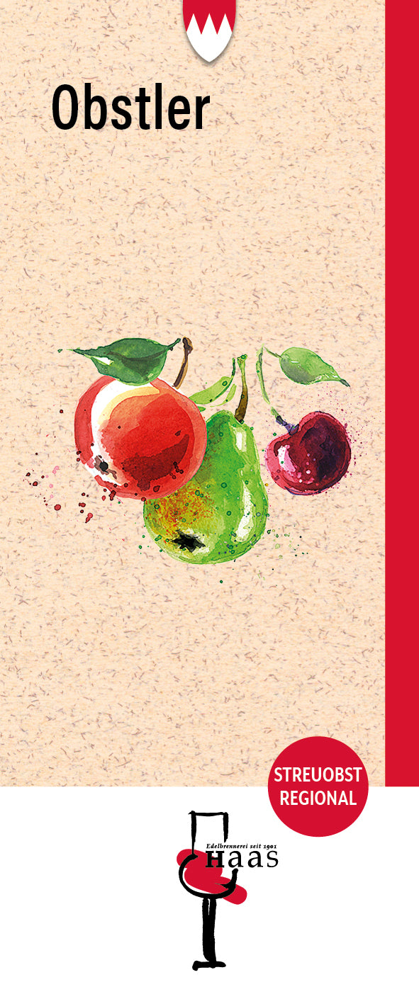Produktlabel für Obstler