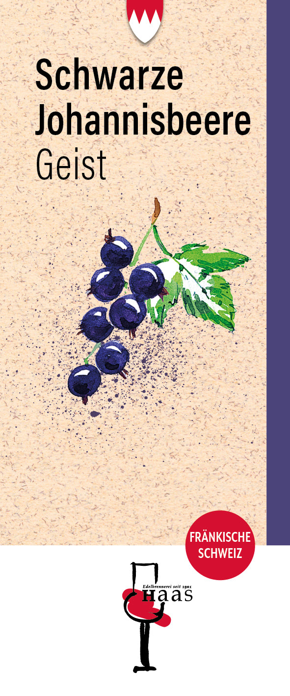 Produktlabel für Schwarzer Johannisbeer Geist