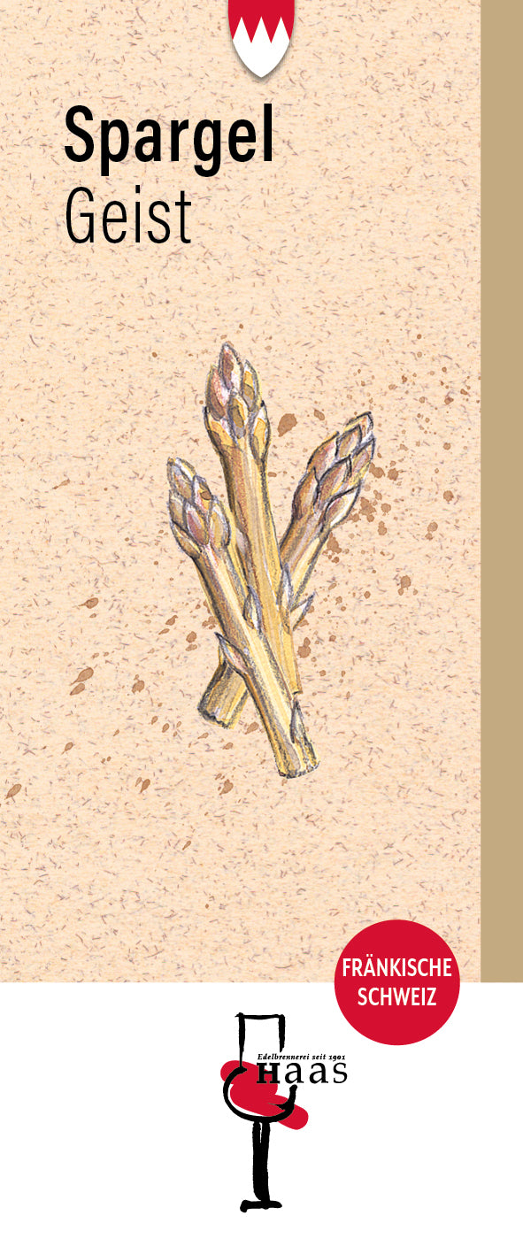 Produktlabel für Spargelgeist