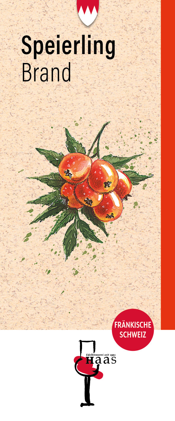 Produktlabel für Speierlings Brand