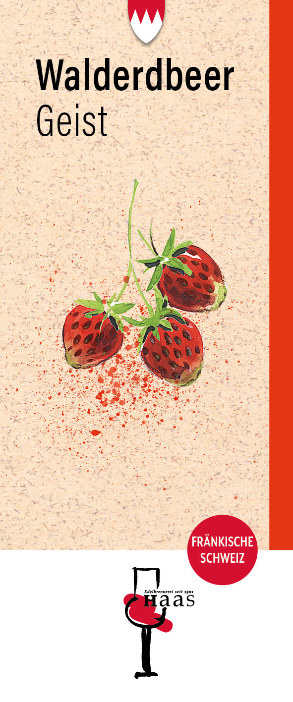 Produktlabel für Walderdbeer Geist