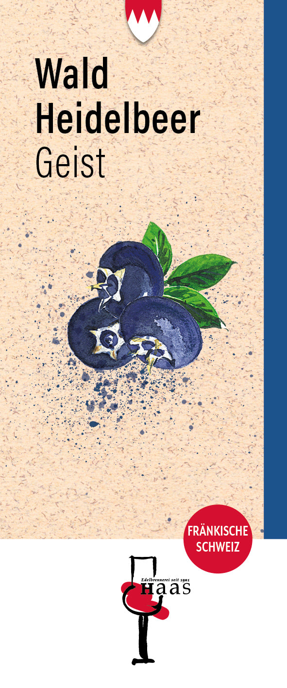 Produktlabel für Waldheidelbeer Geist