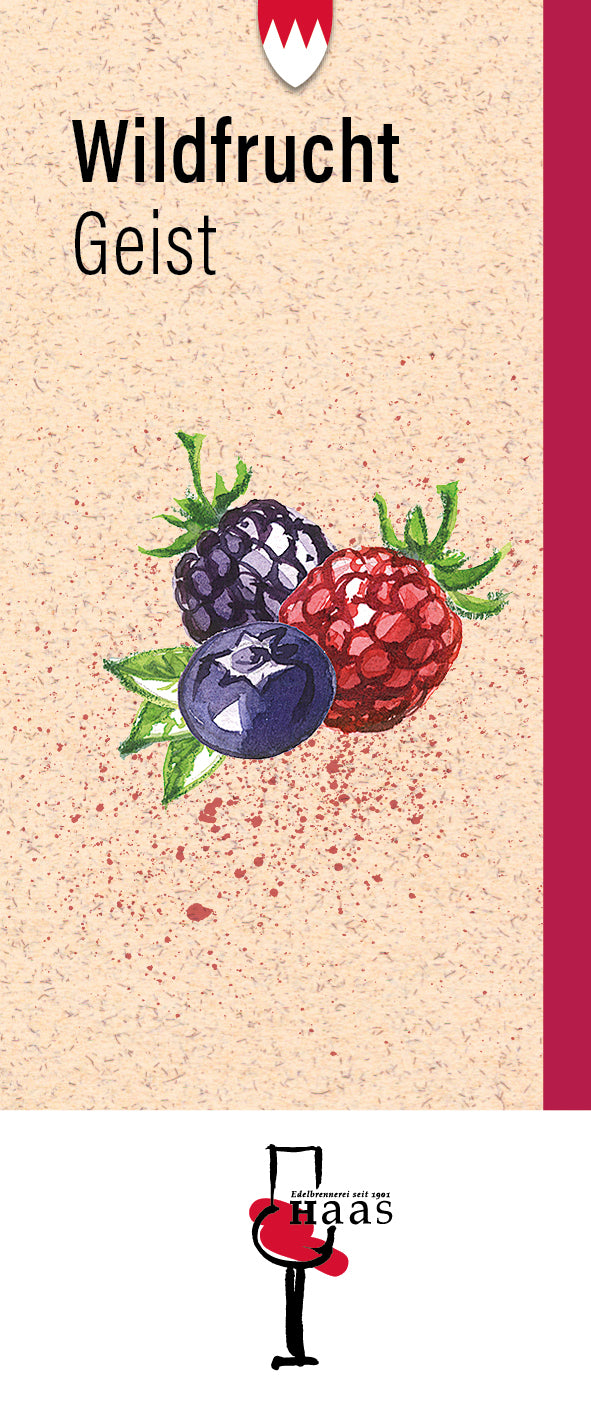 Produktlabel für Wildfrucht Geist