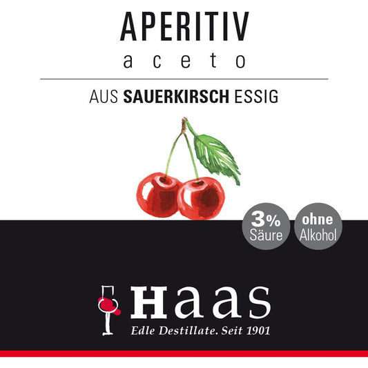 Aperitiv Aceto - aus Obstwein Sauerkirsche, 3% Säure