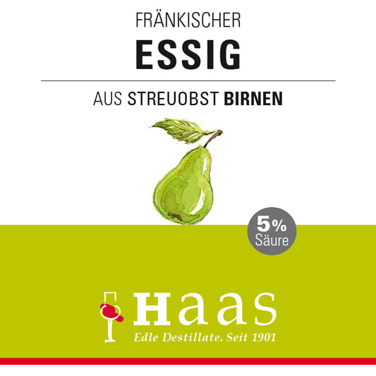 Essig aus 5% Säure - Streuobst Birne