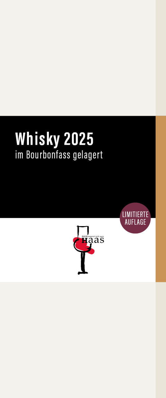 Whisky 2025 im Bourbonfass gelagert