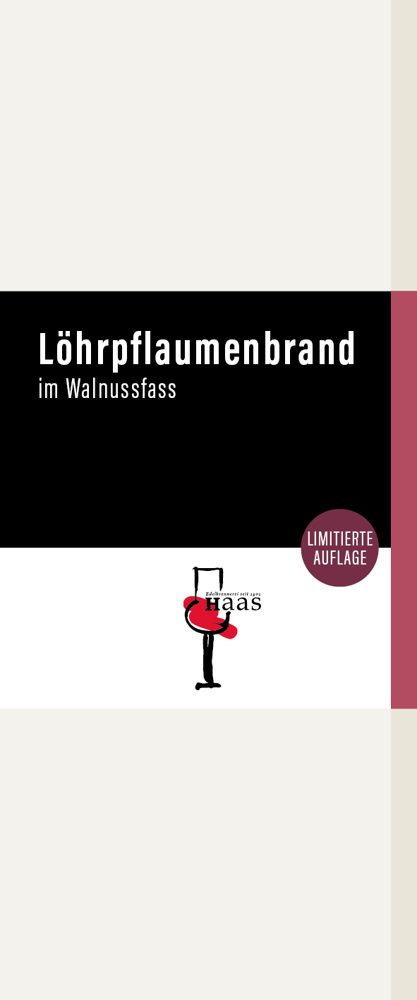 Löhrpflaumenbrand im Walnussfass