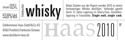 Whisky | 12 Jahre gelagert im Sherry-Fass | single malt, single cask 2010